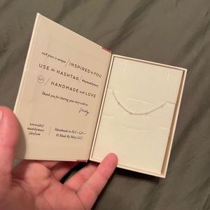 NWT Made by Mary 8" Silver Satellite Anklet